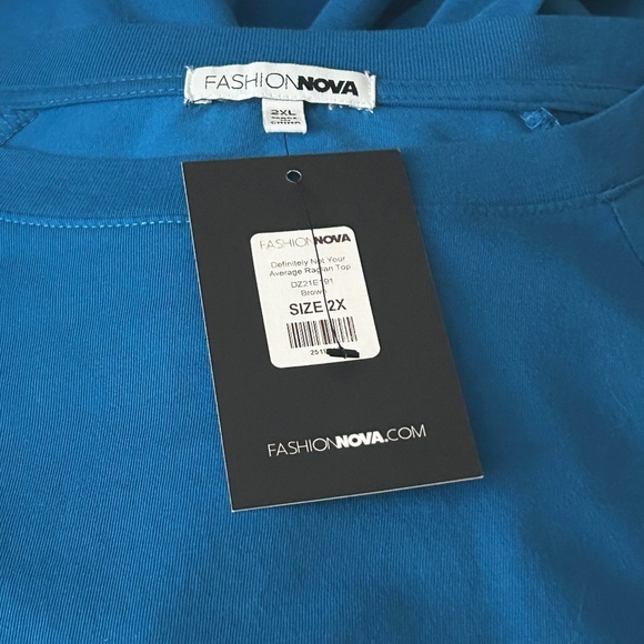 Fashion Nova Cotton Pullover Shirt Tank Definitely Not Your Average Raglan Slve - Picture 4 of 7